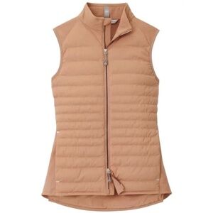 NWT Peter Millar Fuse Elite Women's Quilted Vest in Camel , Size M